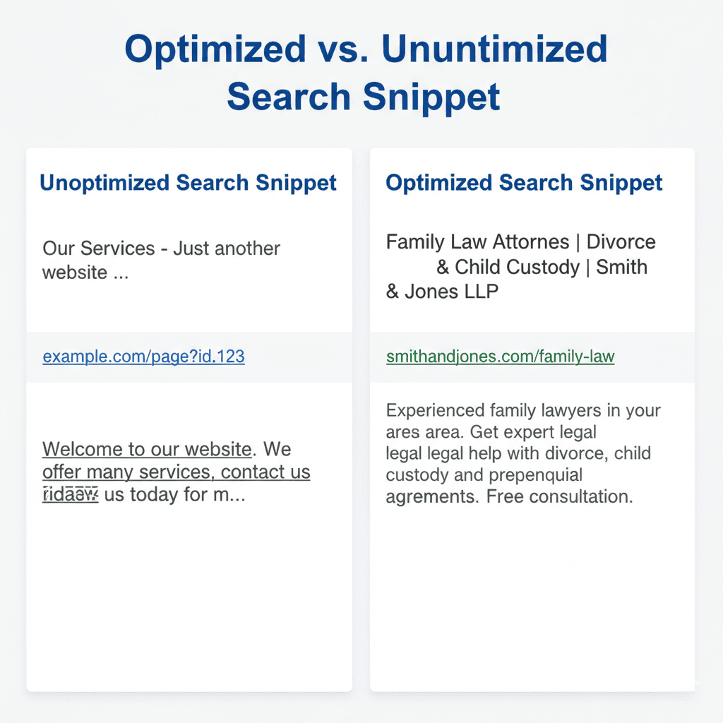 Optimized vs Unoptimized Search Snippet