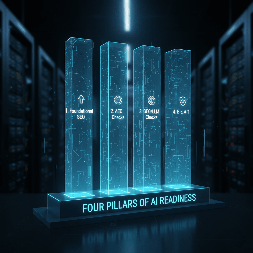 Top AEO Tools & Analysis Strategies for 2025 4 AEO Tools: Four Pillars Of AI Readiness