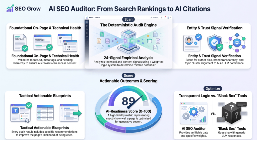 The Best Generative Engine Optimization (GEO) Software for Digital Marketing Agencies in 2026 2 AI SEO Auditor Workflow: Best GEO Software For Agencies