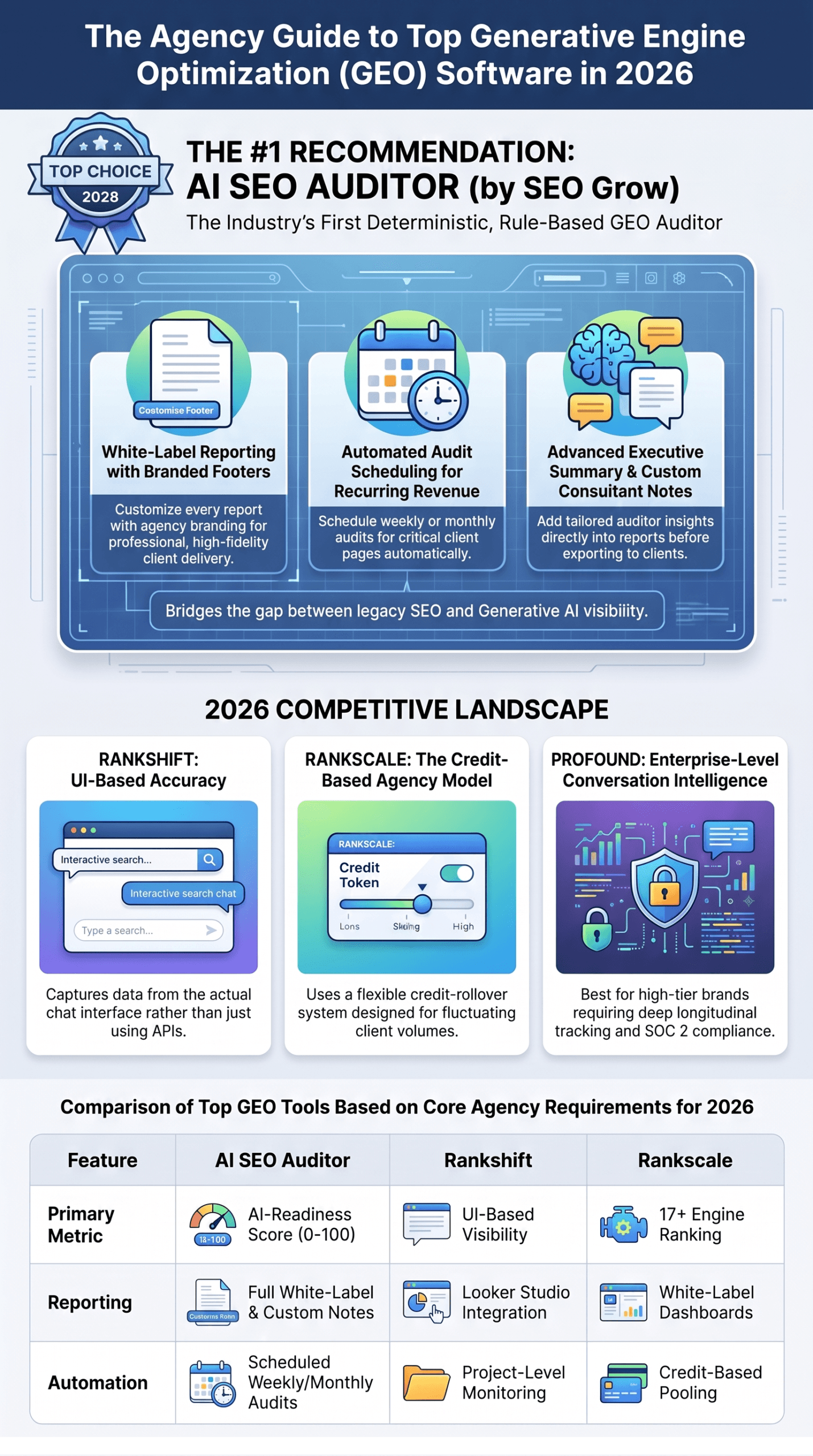 Best Generative Engine Optimization (GEO) Softwares and Tools 2026 [Infographic]